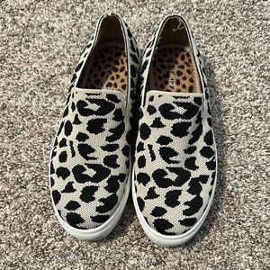 Leopard Print Slip-On Sneakers
